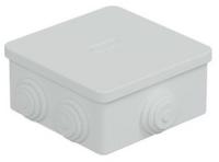 Коробка JBS080 85х85х40, 6 вых, IP44, белая (44006W-1)
