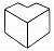 Угол внешний 40х40 ME (10шт) (72209-10-E110)