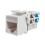 Модуль-вставка Keystone Кат5е, инстр.зад, белый UTP (10-0313)