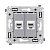 Розетка RJ-45 в стену, кат.5E, Avanti, двойная, закаленная сталь (4404664)